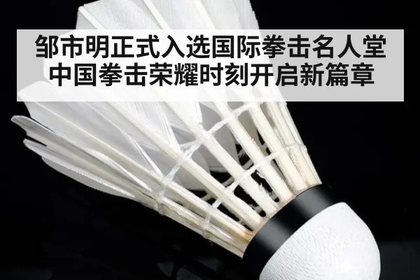 邹市明正式入选国际拳击名人堂 中国拳击荣耀时刻开启新篇章